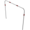 Hoop of steel tube |  48 x 2,5 mm | without cross bar | for casting in concrete | total width 1500 mm | total height 1400 mm | hot-dip galvanized and white coatedwith red reflecting stripes